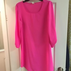 Hot pink dress